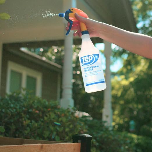Zep Professional Sprayer Bottle - 32 oz (Case of 9) - HDPRO9 - Versatile Adjustable Nozzle Spray Bottles With A Fine Mist or Powerful Spray; Refillable Spray Bottle For Diluted Concentrate, Chemical