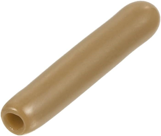 uxcell 20pcs Rubber End Caps 1.5mm(1/16") ID Vinyl PVC Round Tube Bolt Cap Cover Screw Thread Protectors Light Brown