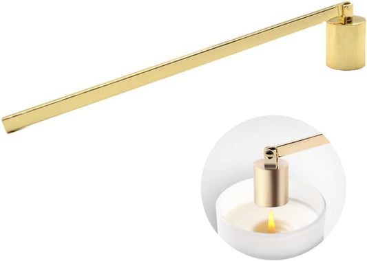 Candle Snuffer, Candlesnuffers Wick Snuffer Candle Extinguisher Accessory for Putting Out Extinguish Candle Wicks Flame Safely, Gold