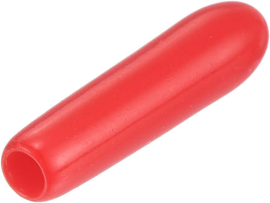 uxcell 20pcs Rubber End Caps 1.5mm ID Vinyl Round Tube Bolt Cap Cover Thread Protectors Red