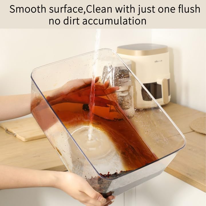 Clear Storage Bins With Lids,5 Packs Food Storage Organizer,Cabinet Storage Basket for Clothing, Towels, Cosmetics, Kitchen Storage Containers,Transparent Pantry Containers (3L+2S)