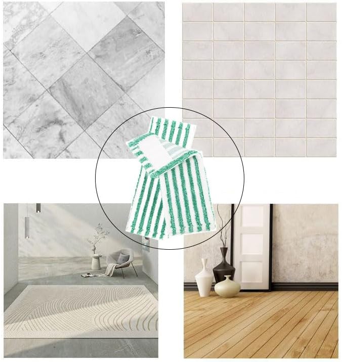 2 Pack Replacent Mop Refills Compatible with Libman Wet & Dry Microfiber Mop,Reusable Washable Microfiber Cloth Mop Head Pads for Wet and Dry Use (Set of 2)