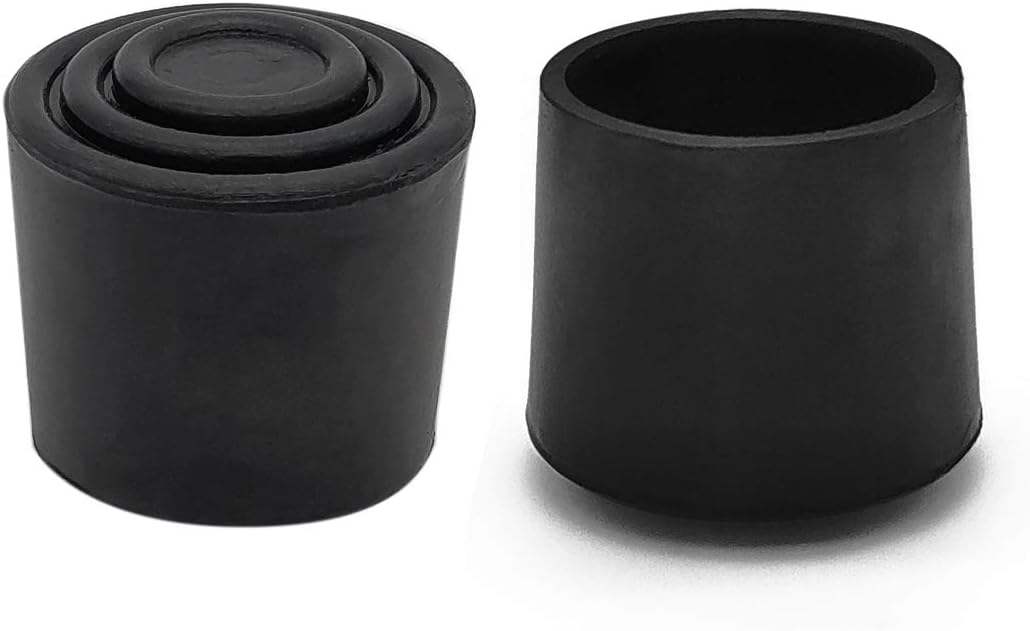 Flyshop Furniture Table Covers Non-Slip Durable Rubber Leg Tips Chair Leg Caps Floor Protector Round Black 4PCS Size 32mm, 1-1/4"
