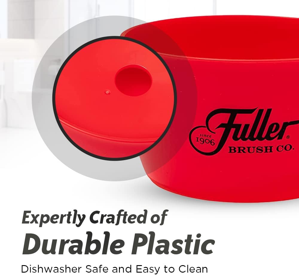 Fuller Brush Handy Holder with Drain Rack – Small Sink Caddy for Organizing Cleaning Sponges & Tools – Removable Drain Tray, Dishwasher Safe – Green