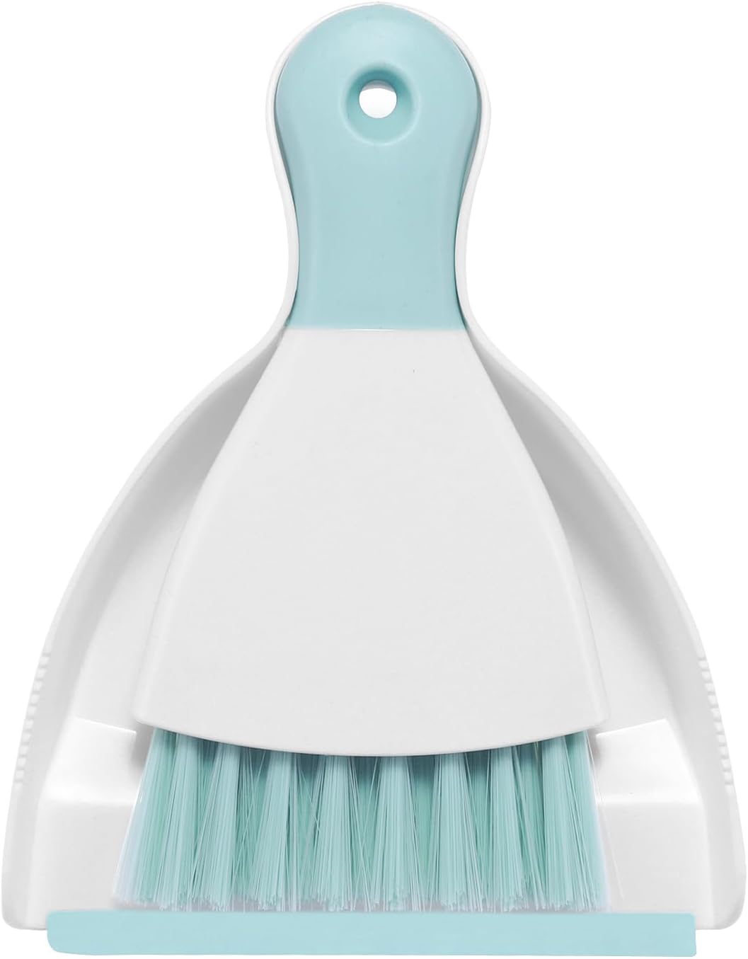 NACENA Mini Dustpan and Brush Set, Small Broom and Dustpan Set Dust Pan and Mini Hand Broom Dustpan and Broom Combo Compact for Home Table Keyboards Sofa Kitchen Pets, Blue