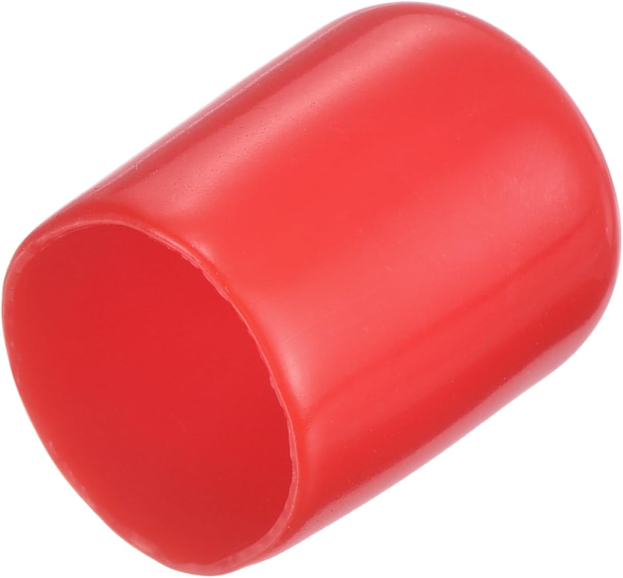uxcell 20pcs Rubber End Caps 15.5mm ID Vinyl Round Tube Bolt Cap Cover Thread Protectors Red