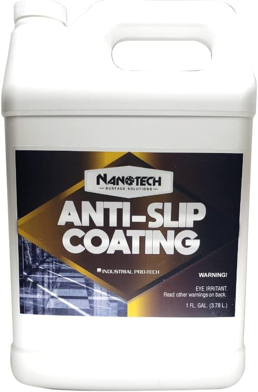 Nanotech Surface Solutions Anti-Slip Coating - Works in Minutes, Reduces Slip & Fall Accidents Due to Wet Floors - for Porcelain, Ceramic, Mosaic Tile, 1 Gallon (128 Oz.)