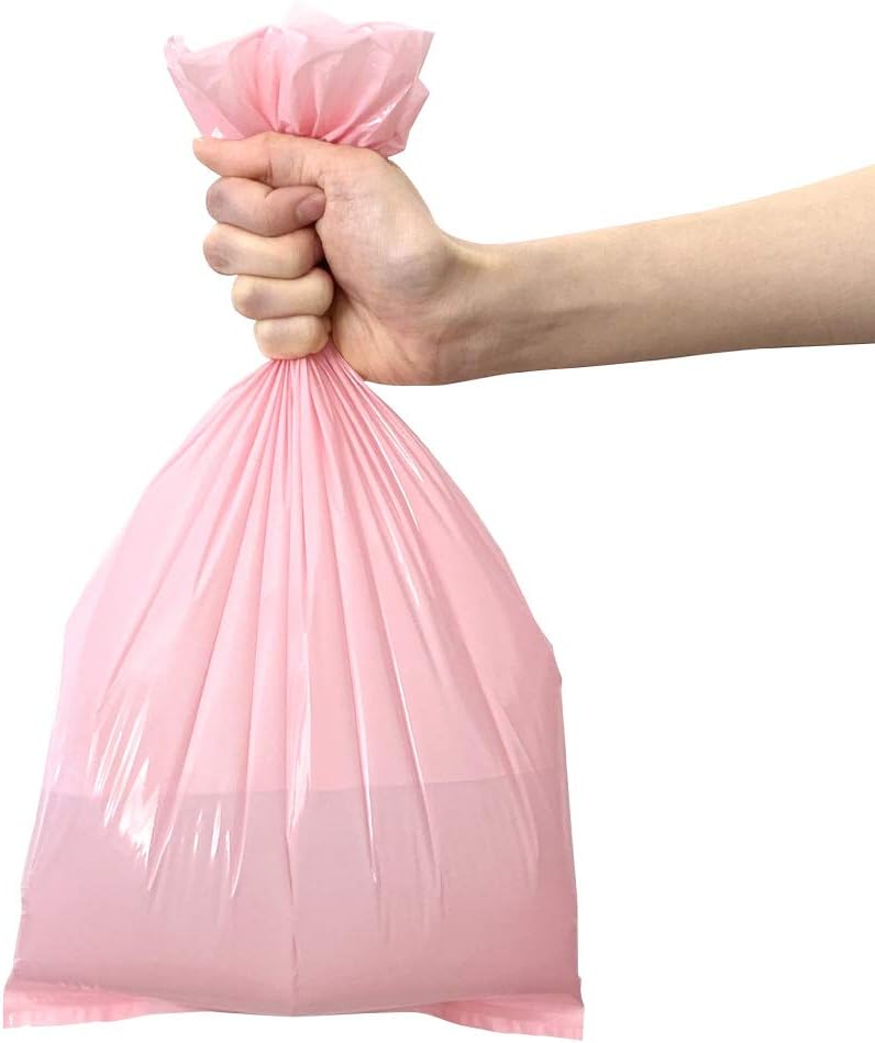 BOS Amazing Odor Sealing Baby Diaper Disposal Bags - Durable and Unscented [Size: M, Color: Pink] (90 count, Pack of 2) (180 Bags)