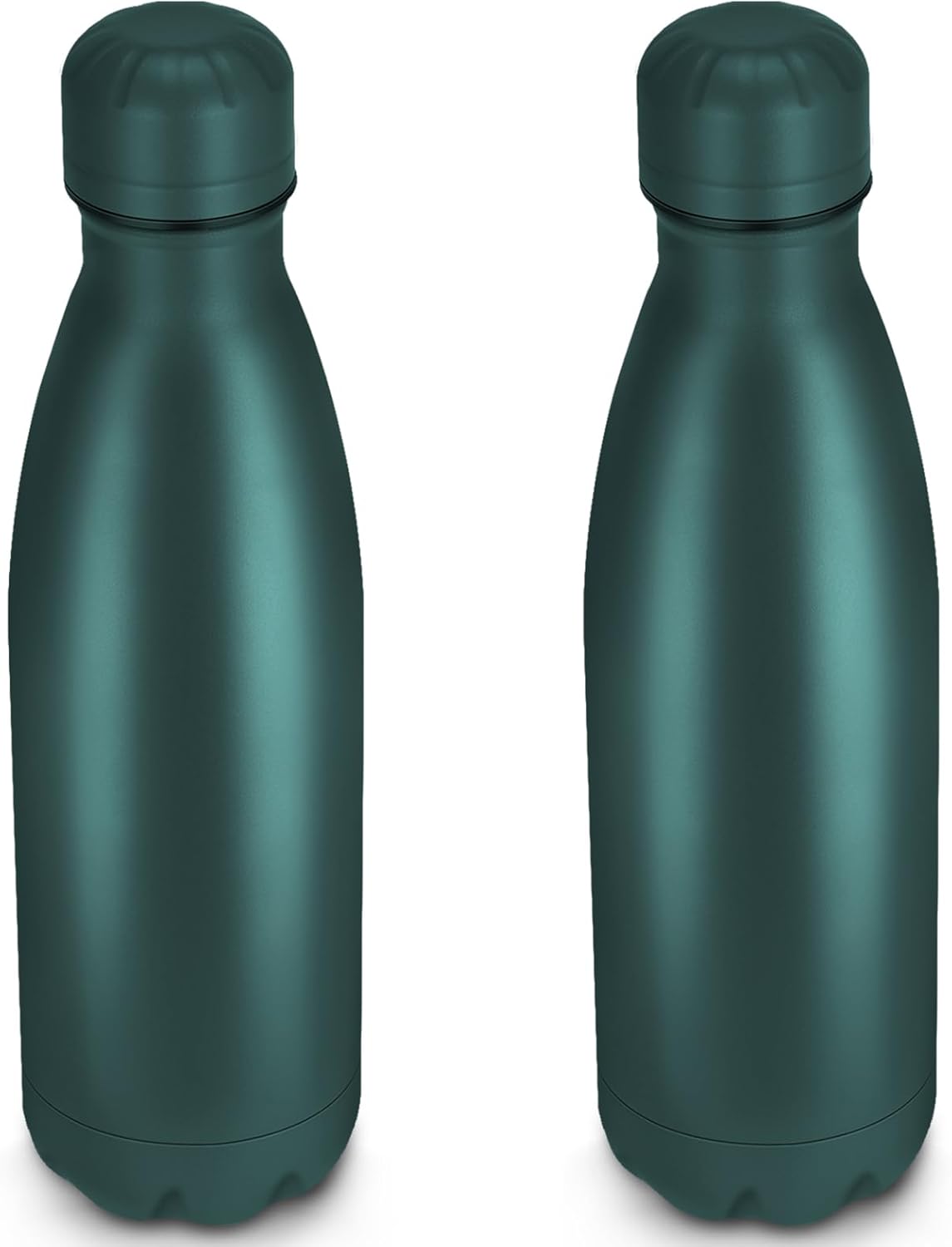 25oz Cola-Bottle Shaped Stainless Steel Leak-proof Water Bottle,Double Wall Vacuum Insulated Metal，Travel Mug For Sports Indoors & Outdoors,BPA-Free Kids Flasks,Army Green(2 Pack)
