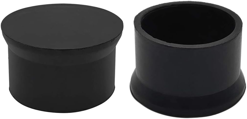 Flyshop Furniture Table Covers Non-Slip Heavy Duty Rubber Leg Tips Chair Leg Caps Floor Protector Round Black 4PCS Size 50mm, 2"