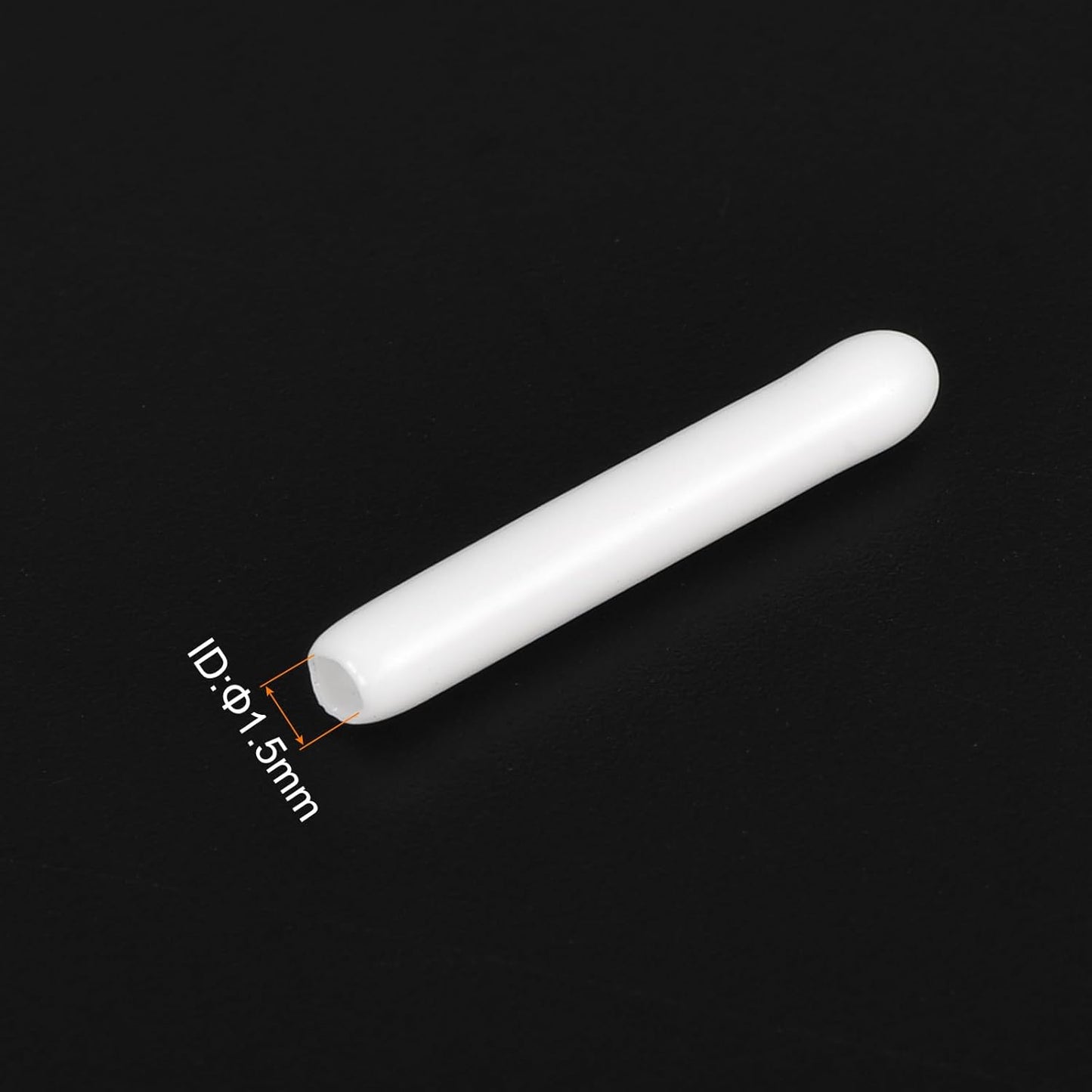 uxcell 20pcs Rubber End Caps 1.5mm(1/16") ID Vinyl Round End Cap Cover Screw Thread Protectors White