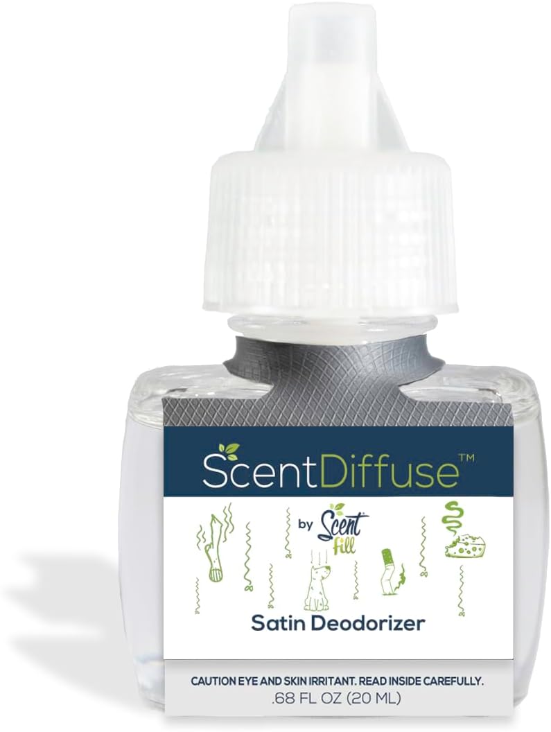 Scent Fill Satin Deodorizer Plug in Air Freshener, 4 Scented Oil Refills