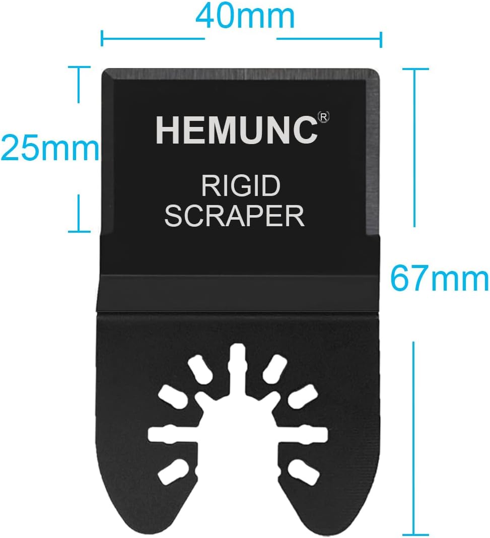 6 Oscillating Tool Scraper Blades Flexible Rigid Scraper Blade, for Removal of Caulk,Vinyl Flooring,Paint,Carpet,Tile Adhesives