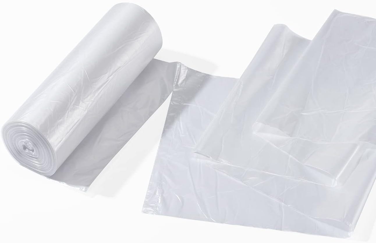 TYPLASTICS 40-45 Gallon Clear Trash Can Liners - 40" x 48" – High Density Garbage Bags - Case of 250 – Multipurpose for Office, Outdoor, Recycling, Industrial and Commercial