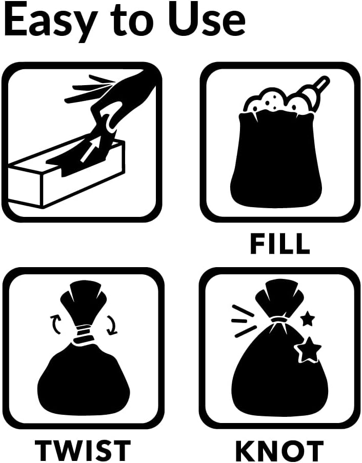 BOS, Odor-Sealing Dirty Diaper Trash Bags - Disposable Bags - Scent & Smell Free (Color: Cream Yellow) (Pack of 1)