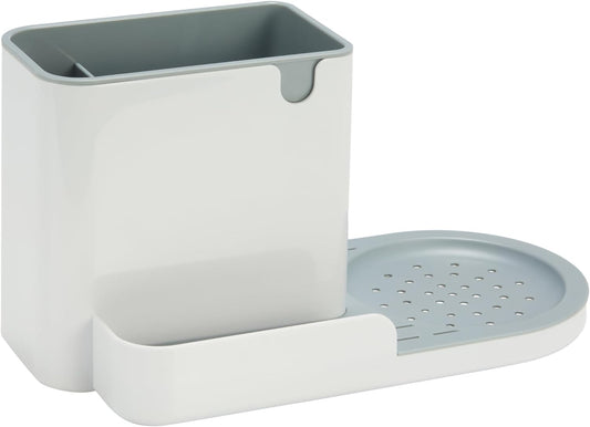 Amazon Basics Kitchen Sink Organizer/Sponge Holder, Large, White
