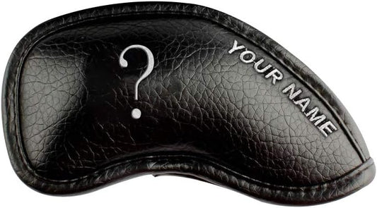 CRAFTSMAN GOLF 12pcs or 1pc Thick Synthetic Leather Golf Iron Head Covers Set Headcover Fit All Brands Callaway Ping Taylormade Cobra Etc. Also Custom Name