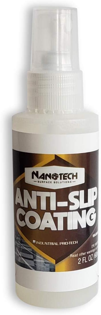 Nanotech Surface Solutions Anti-Slip Coating - Increases Friction Coefficient- Reduces Slip & Fall Accidents Due to Wet Floors - for Polished Granite, Porcelain & Ceramic Tile (2 Oz.)