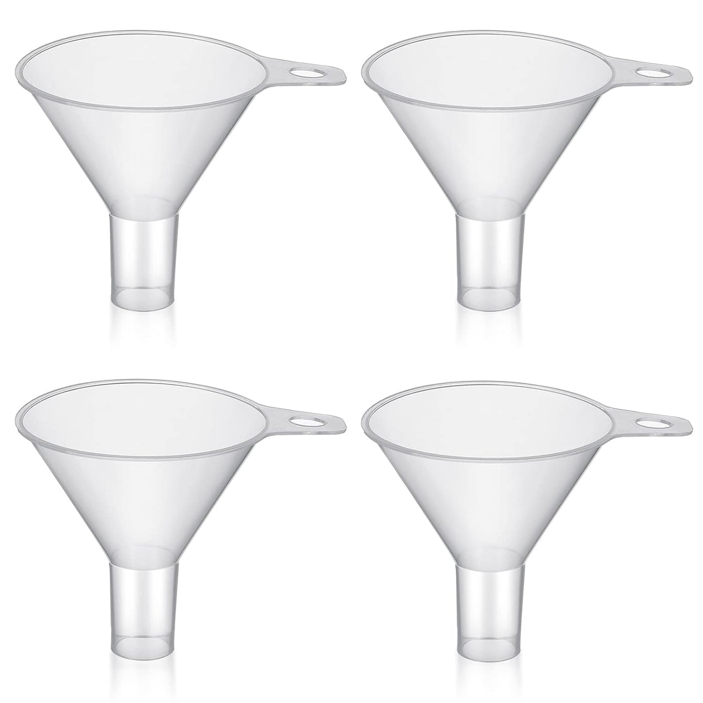 Mini Plastic Funnel for Filling Bottles,Small funnels for Filling Small Bottles for Filling Sand Water Powder Essential Oils Perfumes Kitchen Bath Garage,Wide Mouth Funnel