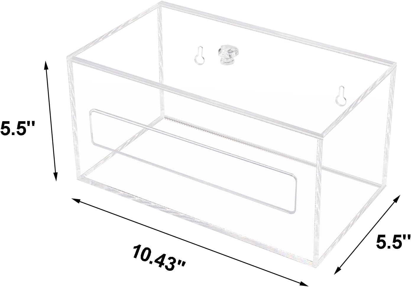 Trash Bag Organizer Dispenser, Acrylic Garbage Bag Holder Dispenser, Trash Bag Roll Dispenser for Wall Mount