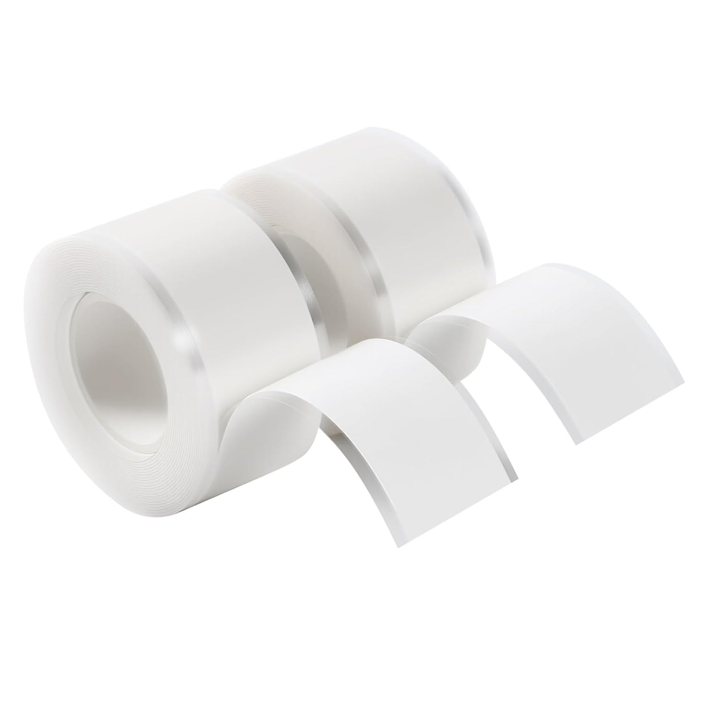 Self Fusing Silicone Tape 2 Rolls 1 in x 10' White Waterproof Rescue Tape Rubber Leak Silicone Self-amalgamating Tape for Plumbing, Sealing Pipes, Hose Repair, Outdoor Coax and Tool Fixation