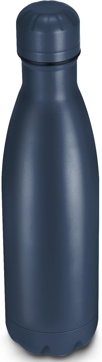 17oz Cola-Bottle Shaped Stainless Steel Leak-Proof Water Bottle,Double Wall Vacuum Insulated Metal,Travel Mug for Sports Indoors & Outdoors,BPA-Free School Kids Flasks,Navy(1Pack)