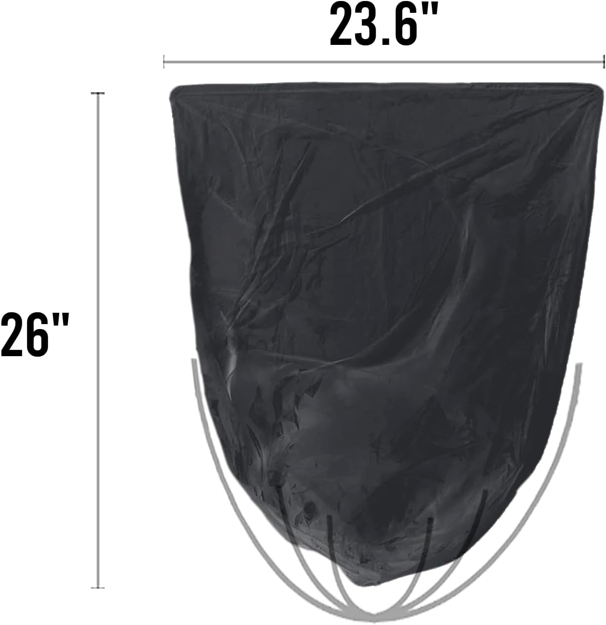 8-10 Gallon Trash Bags, 150 Count Black Garbage bags, Multi-purpose Trash Can Bin Liners for Bathroom, Office, Industrial, Commercial, Janitorial, Municipal, Recycling