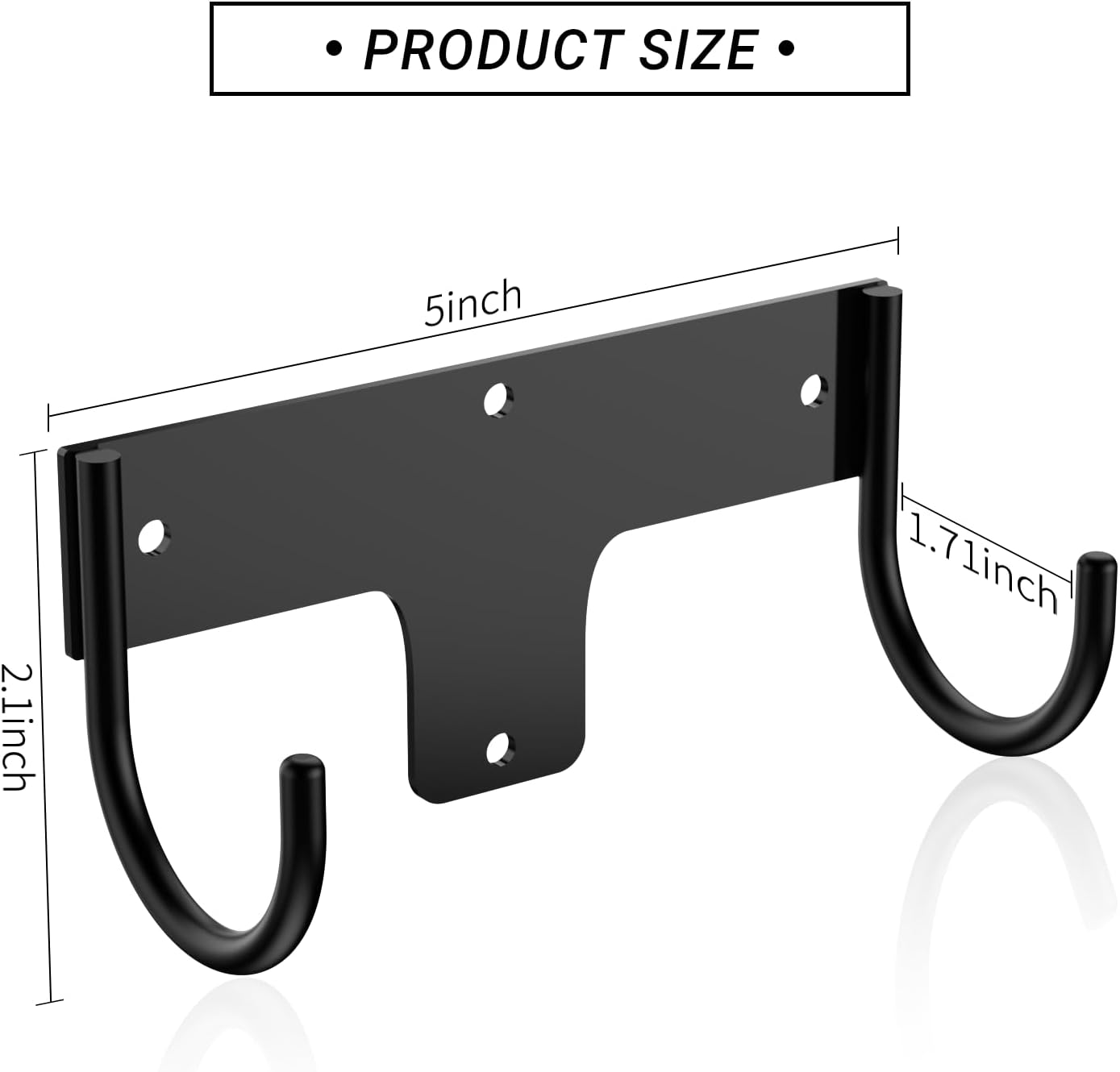 ORLESS Ironing Board Holder Wall Mount, Ironing Board Hanger, Iron Board Holder, Small Y or T Leg Iron Board Hook Wall Mount for Laundry Rooms, 6 Inch