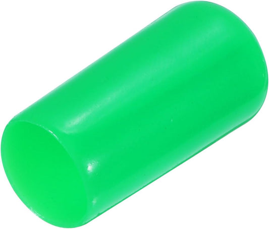 uxcell 20pcs Rubber End Caps 7mm ID Vinyl PVC Round Tube Bolt Cap Cover Screw Thread Protectors Green