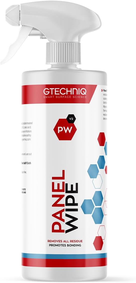 Gtechniq Panel Wipe for Car Cleaning, Pre-Sealant Car Cleaner for Polish Residue, Fragrance-Free, Transparent, 250ml