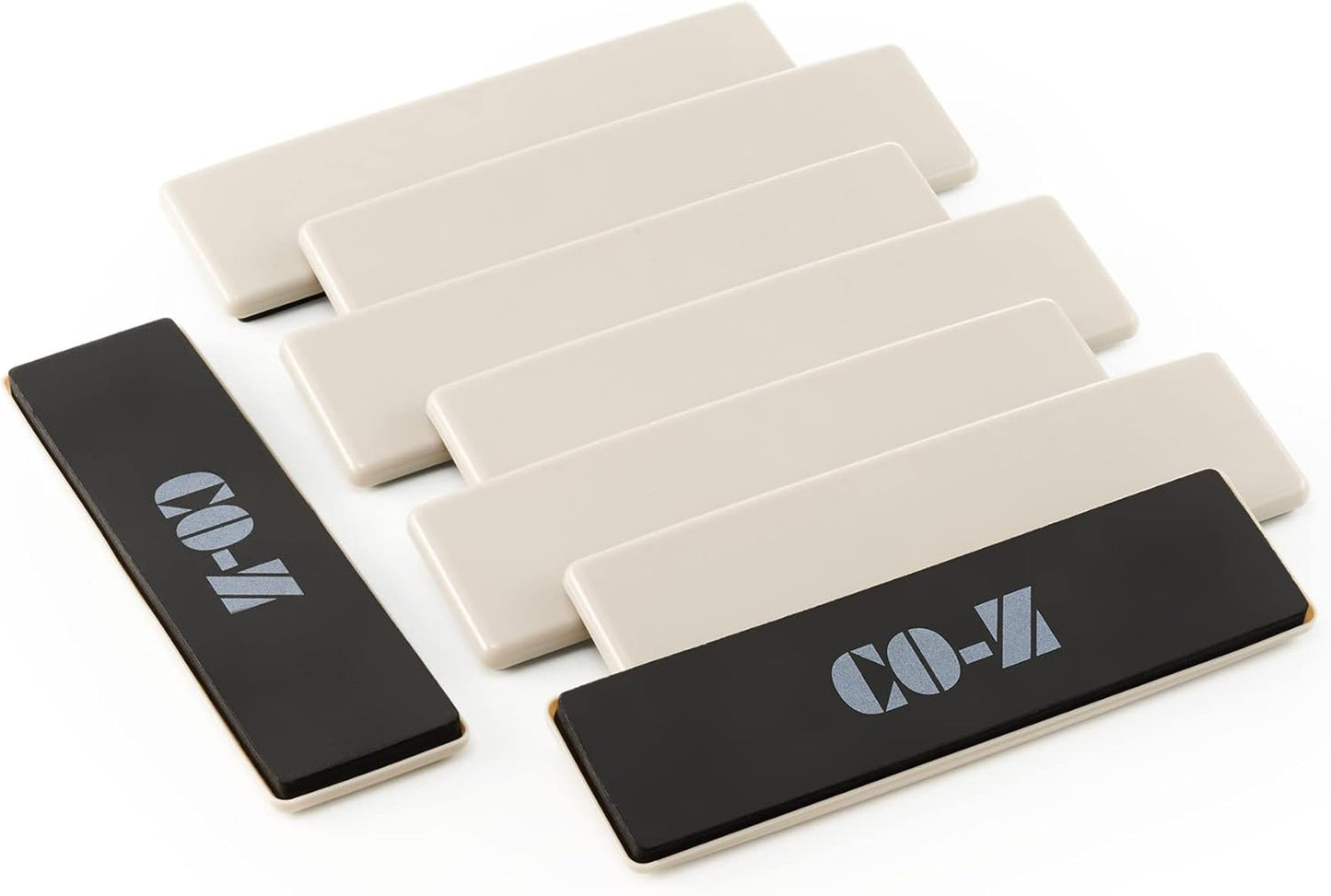 CO-Z Large Furniture Sliders - 8 Pack, 2 1/2" x 9" Rectangle Reusable Furniture Sliders for Carpet, Heavy-Duty Furniture Gliders Movers for Hardwood Floors, Plastic Moving Pads for Heavy Furniture