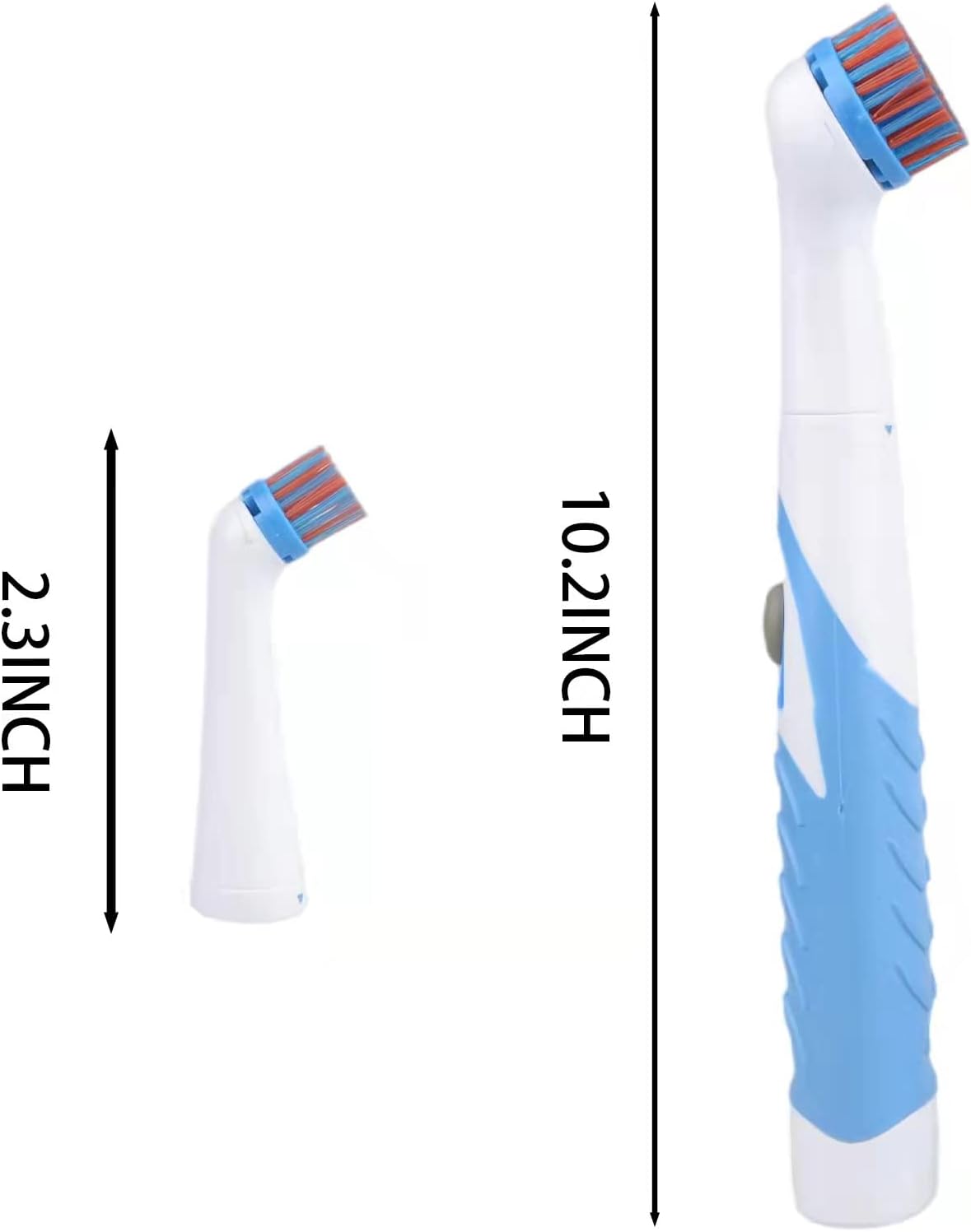 Electric Cleaning Brush with 4 in 1 Multiple Brush Heads, Indoor Household Cordless Motorized Brush for Bathroom Toilet Kitchen Tile Crevice