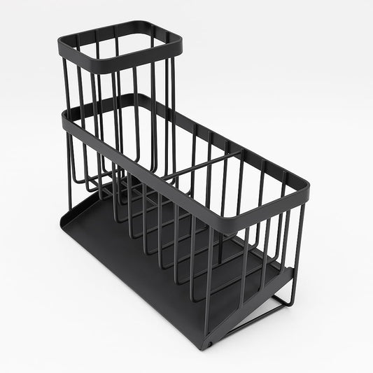 USTECH Kitchen Sink Organizer, Sponge Holder, Countertop Organizer, Brush Holder, Sink Accessories