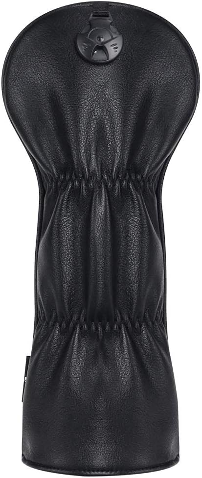 Big Teeth Golf Cover USA Stripe and Star Headcover Covers, Driver Fairway Wood Hybrid Headcovers Fits Blade Mallet Putter Iron and Woods with Magnetic Club Protector Pu Leather Golf Accessories