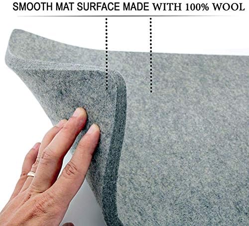 Wool Pressing Mat, Extra Large 22" X 60" Pressing Mat for Quilting 100% New Zealand Wool Ironing Pad for Quilters