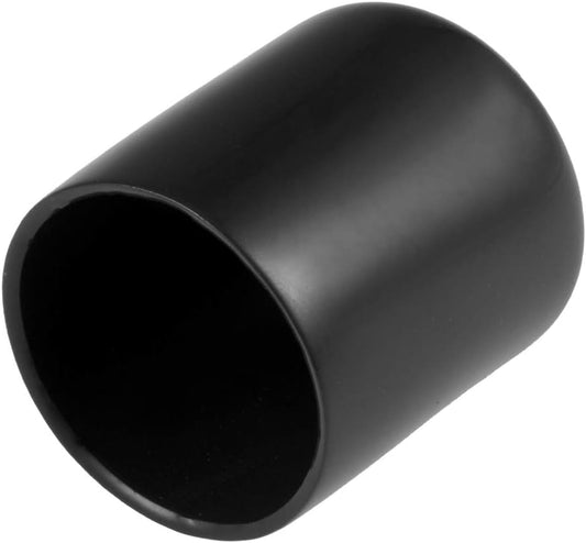 uxcell 20pcs Rubber End Caps 30mm ID Vinyl Round Tube Bolt Cap Cover Thread Protectors Black