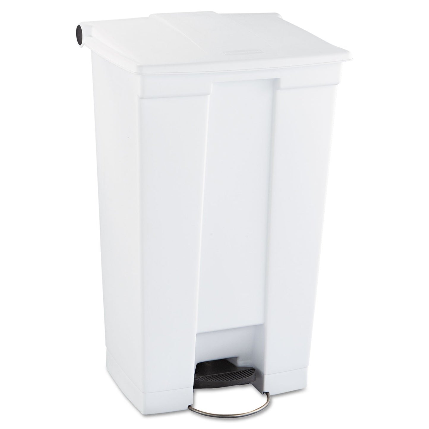 Rubbermaid Commercial Products Step-On Trash Can with Lid, 23-Gallon, White, Hands-Free Sanitary Use Garbage Can for Medical Waste in Hospitals/Lab/Emergency/Patient Rooms
