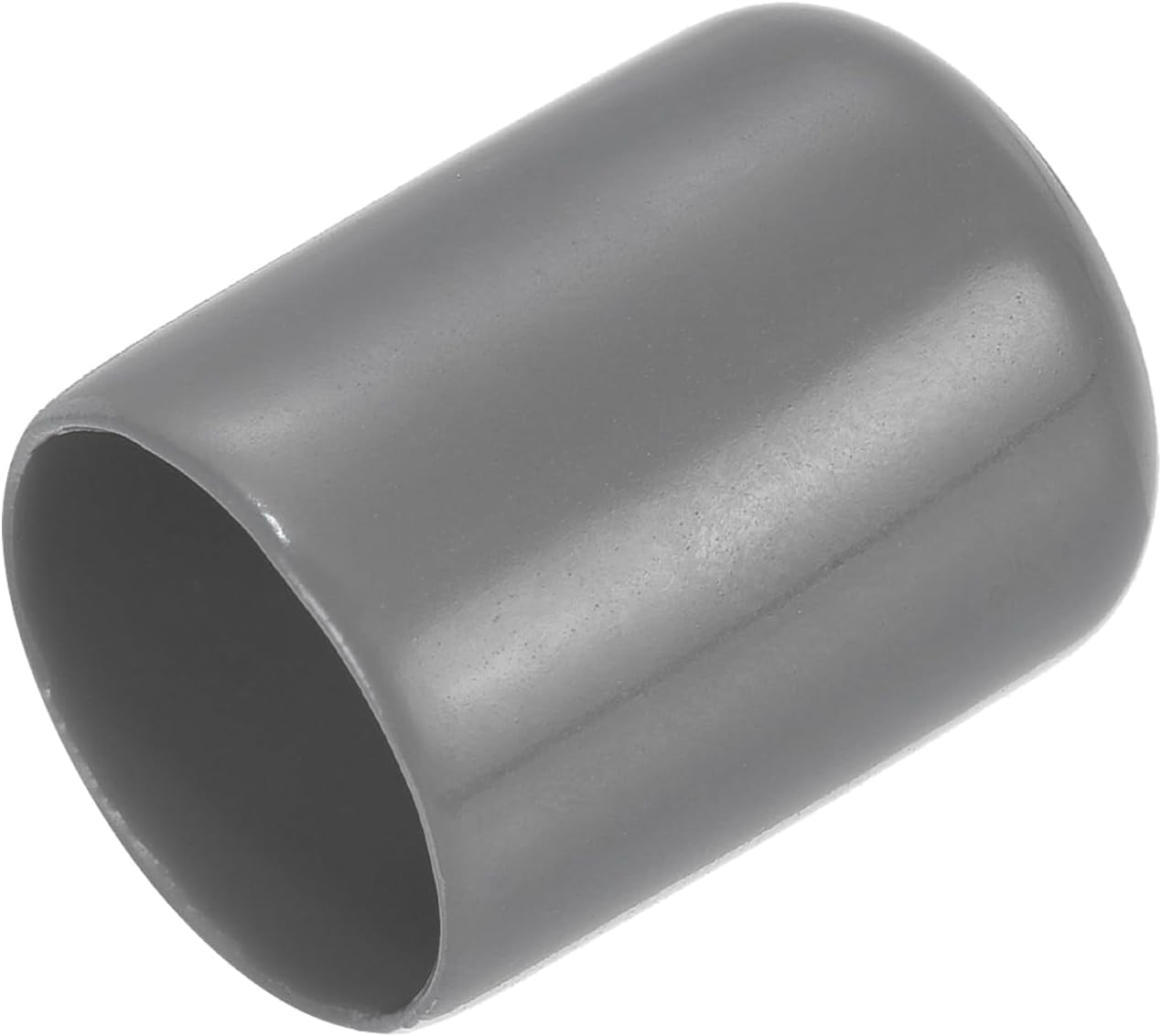 uxcell 20pcs Rubber End Caps 18mm ID Vinyl PVC Round Tube Bolt Cap Cover Screw Thread Protectors Dark Grey