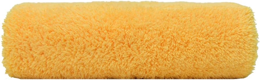 CARCAREZ Microfiber Towels for Cars, Car Drying Wash Detailing Towel with Plush Edgeless Microfiber Cloth (Yellow)