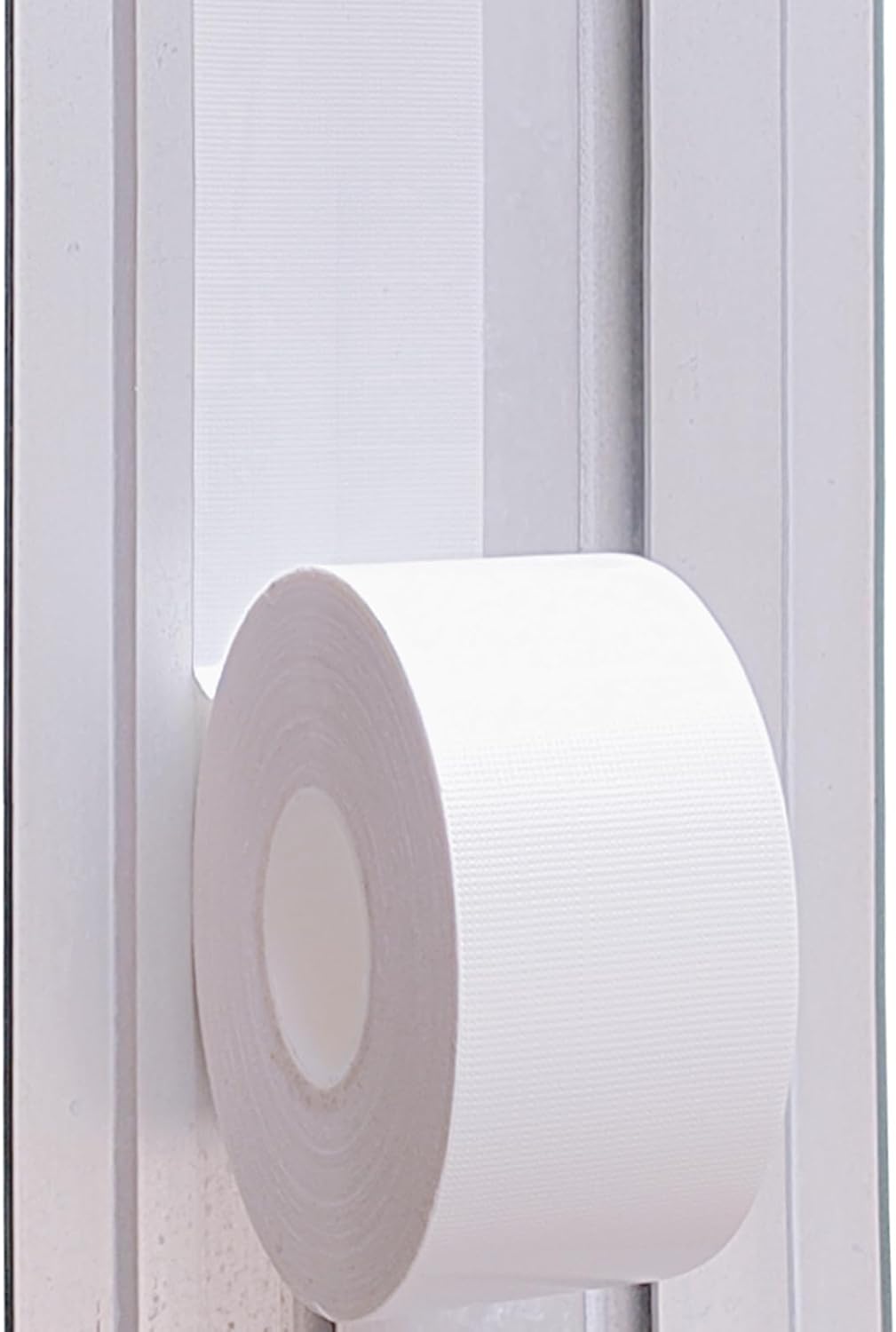 White Window Weather Sealing Tape, Waterproof Window AC Air Conditioner Sealing Tape Can Keep Out Drafts Cold Air Rain Dust Smog(2IN X 99FT)