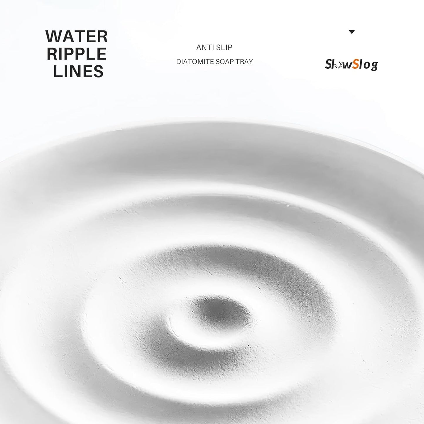 Diatomite Soap Dish Holder, Stone Bath Dish, Quick Dry Stone Bar Holder, Fast Drying Soap Saver, Diatomaceous Earth Tray for Hand Soap, Sponge Organizer, White