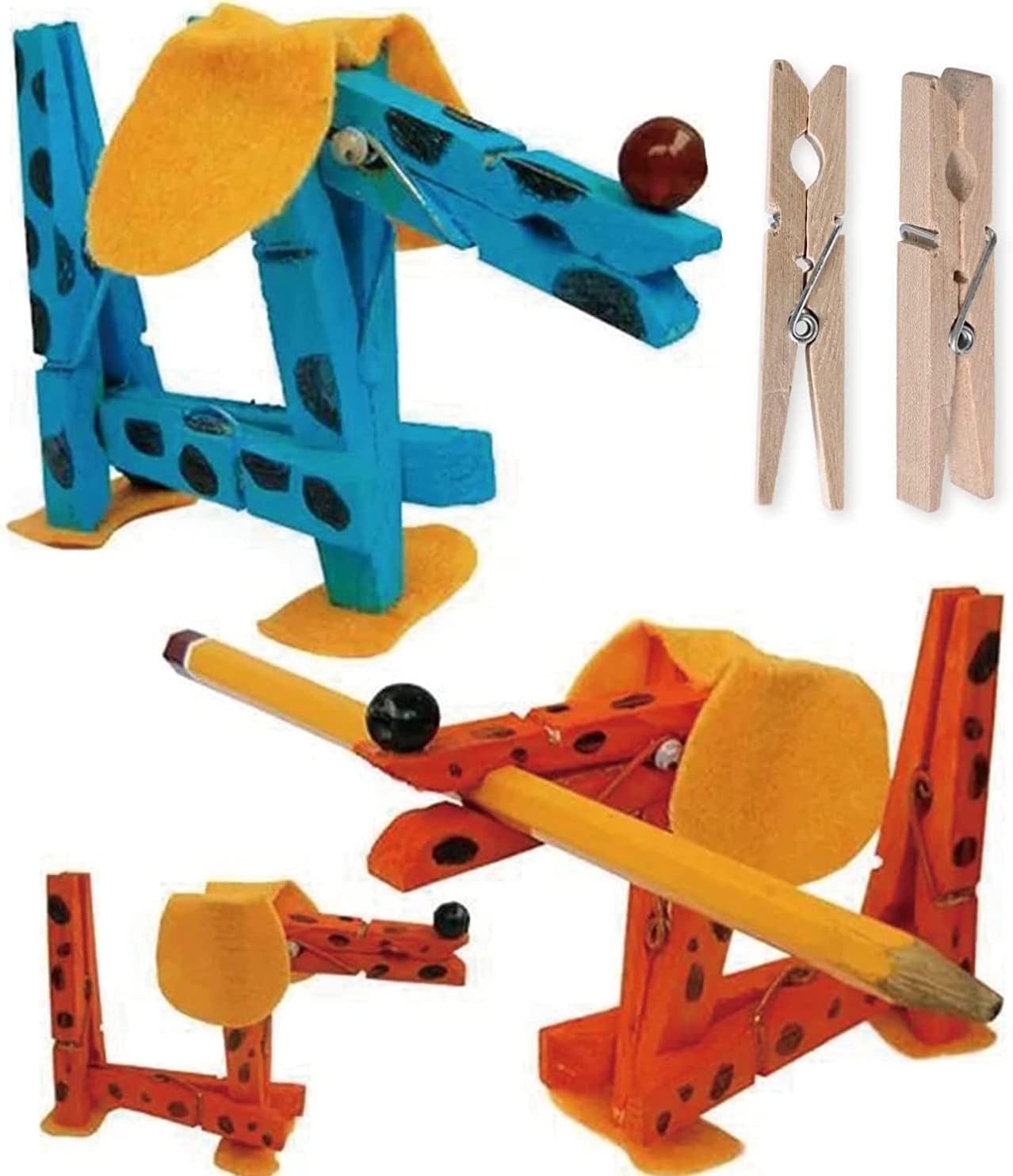 1.9 Inch Red Strong Wood Clothes Pins Hold Xmas Cards Papers Scrapbooking Gloves Socks Laundry Clip with Twine Pack 50