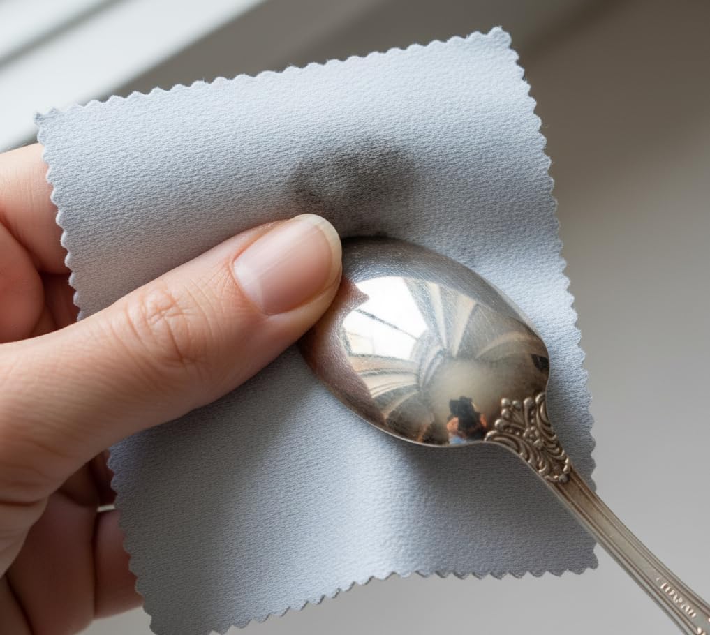 50 Pieces Jewelry Cleaning Cloths Polishing Cloths Sterling Silver, Sterling Gold, Platinum, Coins, Watches Small Polishing Cloths (3.54 in. x 3.54 in.)