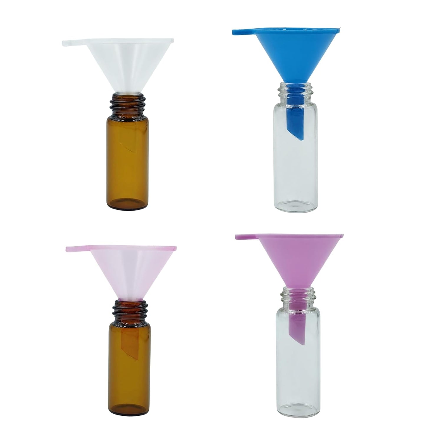 Tiny Small funnels for Filling Small Bottles Capsules Powder Mini Perfume Funnel (8 Pack)