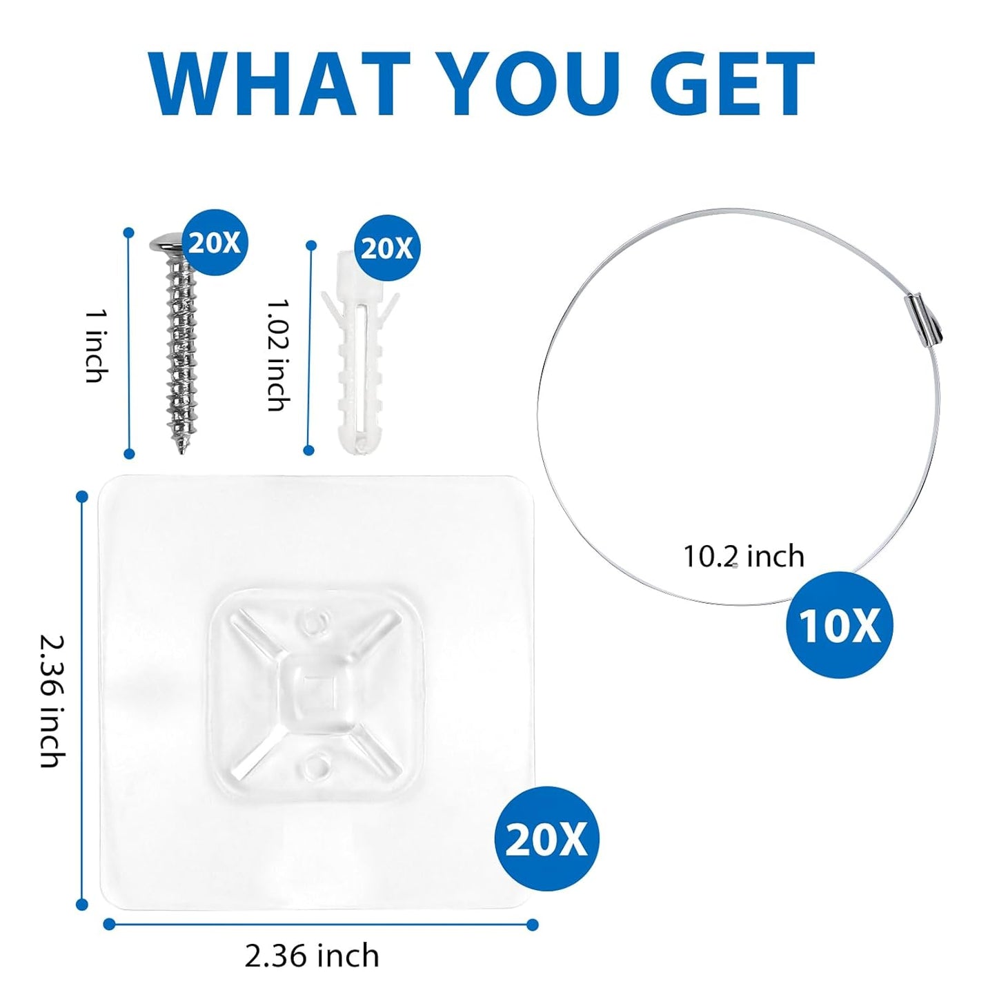 Adhesive Furniture Wall Anchors (10 Pairs 20 Packs), Vinkqiado Anti Tip Furniture Safety Straps for Baby Proofing, Secure Bookcase Dresser Shelf Cabinet to Wall for Child