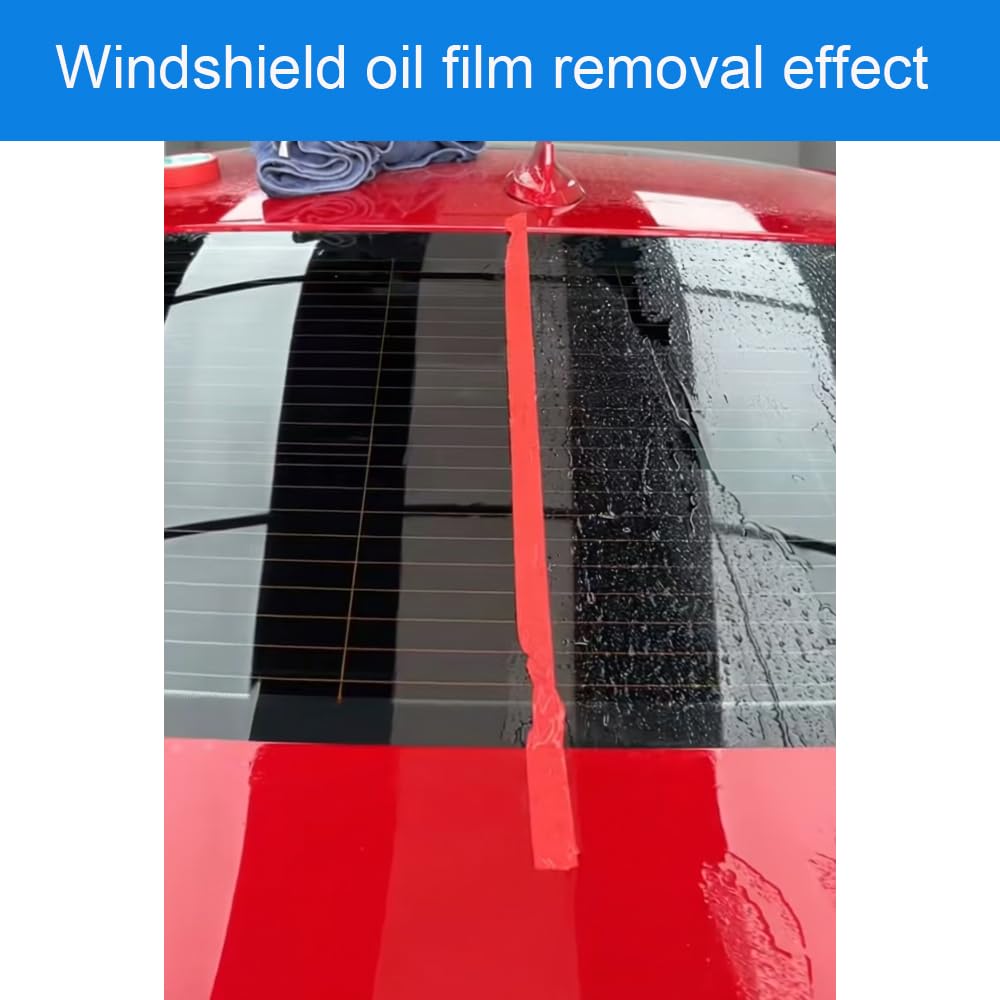 Cerium Oxide Glass Polishing Kit – Multifunctional Light Scratch Remover & Oil Film/Stain Cleaner for Windscreen and Glass Repair. Effectively Removes Oil Films, Stubborn Stains