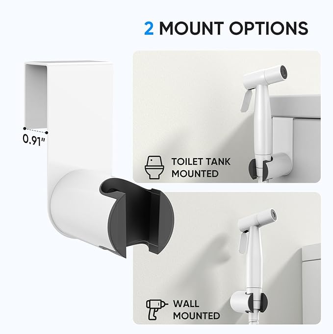 Arofa Bright White Bidet Sprayer for Toilet, Handheld Jet Sprayer Adjustable Water Pressure Muslim Shower with Bidet Hose, Bidets Faucet for Existing Toilets Cloth Diaper Spray for Baby/Feminine Wash