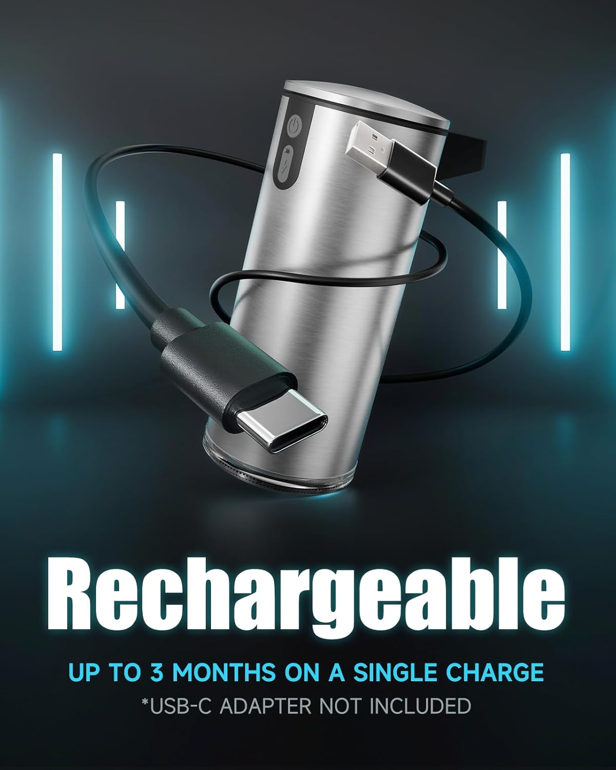 AIKE SensePro Automatic Soap Dispenser Type-C Rechargeable, Brushed Stainless Steel Finish 12.8 fl.oz. for Liquid Soap