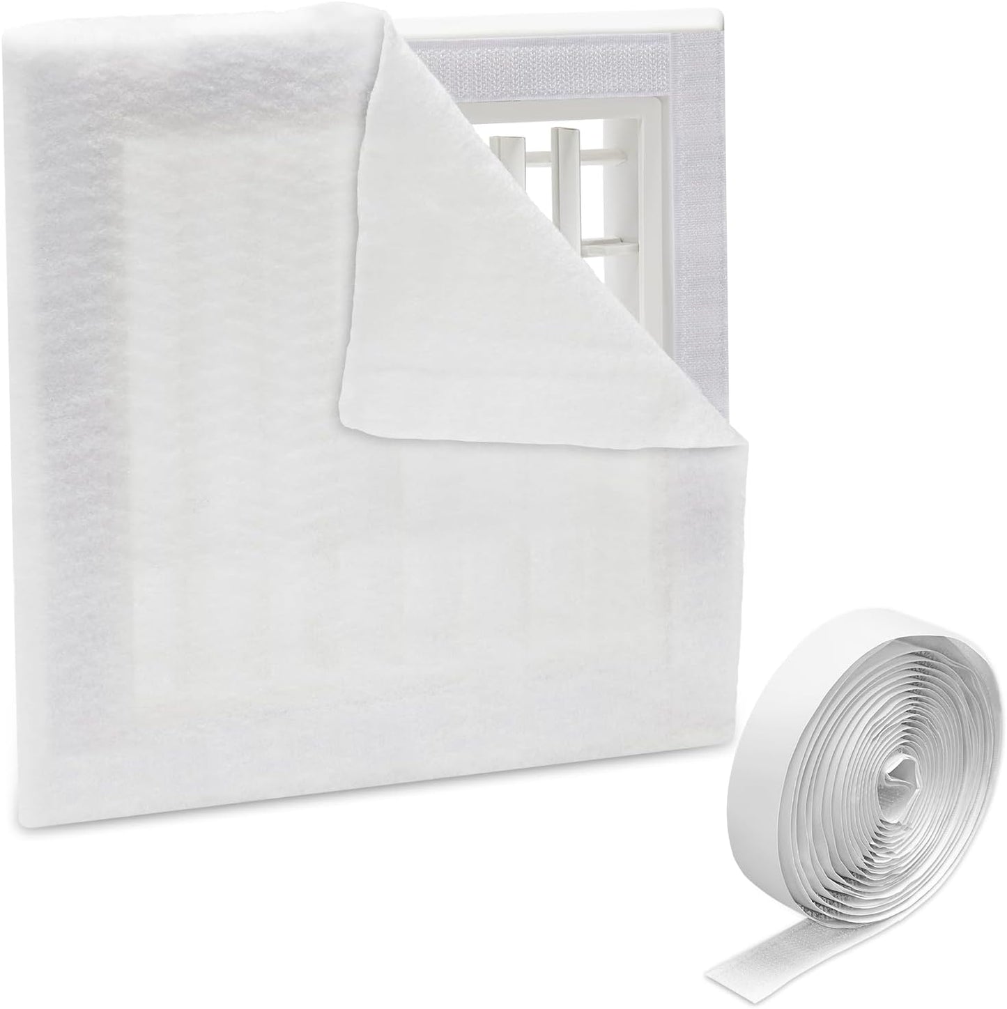 UCINNOVATE MERV 13 Air Vent Filters, 39"x90" Electrostatic Vent Filter Kit with 125" Installation Tape, 24.7 Ft² Cut to Size AC Filter Material for Floor Home Ceiling HVAC