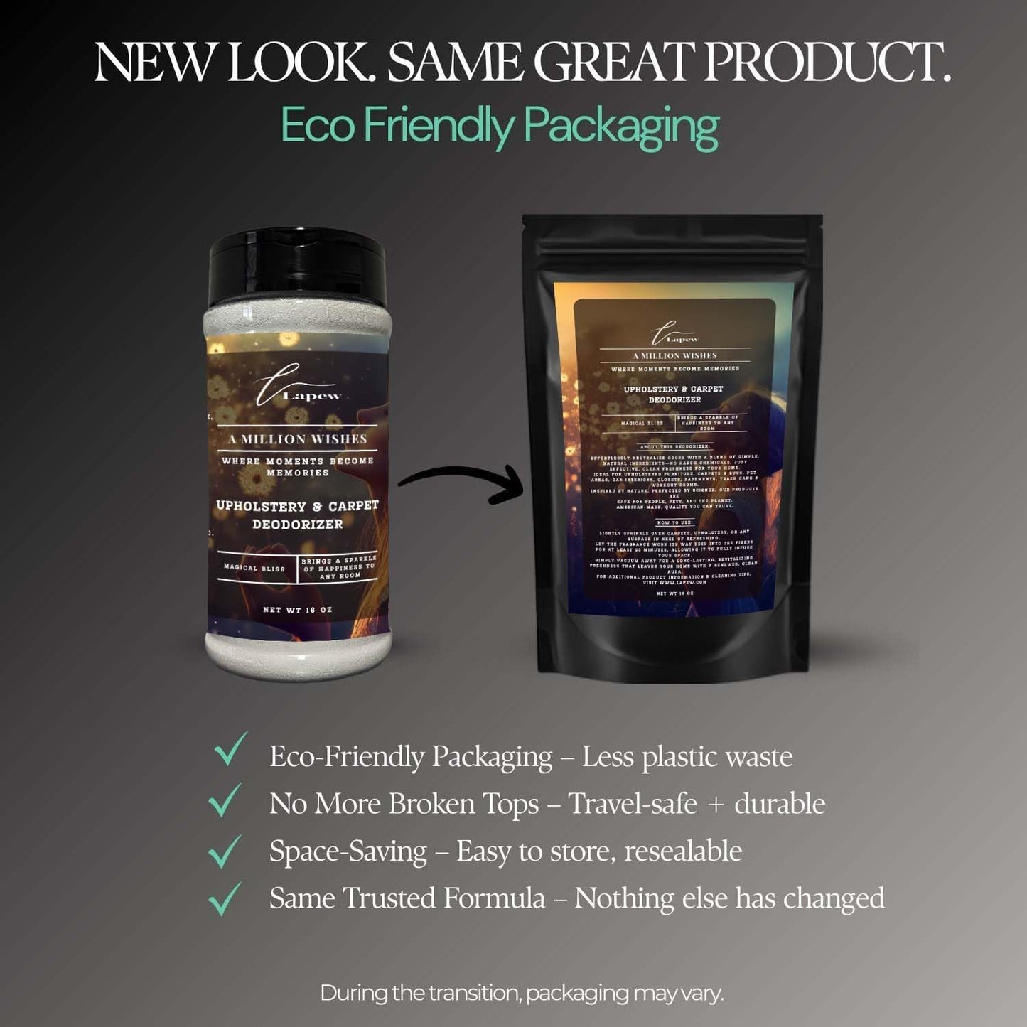 A Million Wishes Carpet Freshener Powder: Powerful Odor Eliminator for Home, Upholstery Deodorizer, Carpet Deodorizer, Pet Urine, Cat Litter Box - A Million Wishes Fragrance.